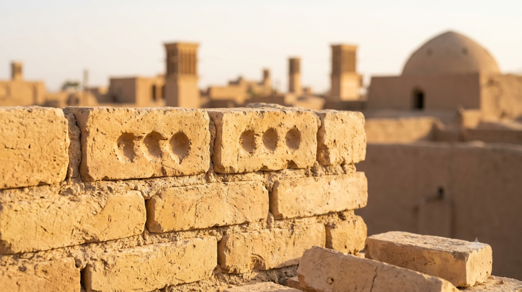 نمای آجر سنتی سهگل یزدی
